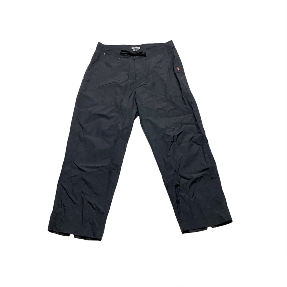 REI UPF 50+ Sun Protection Black Outerwear Nylon Pants Drawstring Waist Size 12
